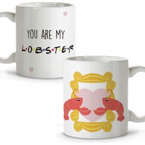 Eryi-Tasse Friends. Tasses Originales À Offrir. Cadeaux Frikis. Tasse En Céramique. 330 Ml. Lobster - Neuf