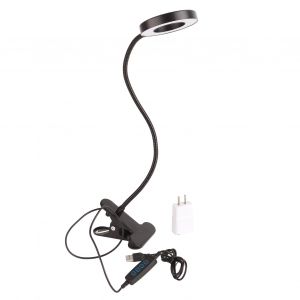 Lampe De Bureau A Pince Usb Led, Lampe De Table A Pince Pour Lecture, Travail, Microblading, Tatouage, Manucure, 10 W, Prise Us 100-240 V - Neuf