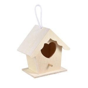 Nid D'oiseau En Bois Chic Pour Petits Oiseaux - Maison Suspendue Élégante Pour Canaris, Perroquets Et Autres - Cadeau Idéal Pour Les Amoureux Des Oiseaux - Neuf