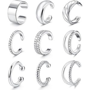 Manchettes D'oreille En Or Pour Femmes Manchette De Boucle D'oreille Non Piercing Clips D'oreille Boucles D'oreilles Manchettes D'oreille Pour Femmes Et Enveloppes Manchette D'oreille - Neuf