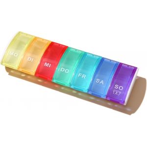 Pilulier Semainier Matin Et Soir,7 Jours Boite A Medicaments Distributeur Trousse,Semaine Capacite Très Pratique Multicolore,Petit Pill,Pour Pilule Rangement,Voyage Trousse Pillbox,Accessoires Box - Neuf