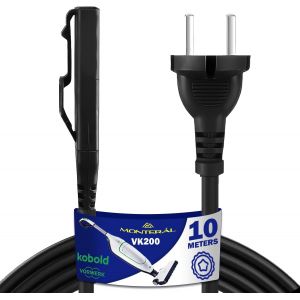Cable Alimentation 10M Pour Aspirateur Pour Vorwerk Kobold Vk200 - Garantie De 10 Ans ¿[SSE7113502] - Neuf
