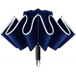 Tzf-Parapluie Inverse Portable Pliant Parapluie Automatique Coupe-Vent Anti Temp&ecirc;te Avec Rev&ecirc;tement Telfon210t+Anti Uv 10 Tiges Renforc&eacute;es Parapluie Pour Hommes Femmes Voyage Machine - Neuf