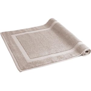 Tianyi-- Tapis De Bain 100% Coton | 50 X 80 Cm | Tapis De Douche | Absorbant | Gris Sable - Neuf