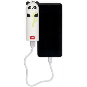 - Chargeur Portable - My Super Power, Recharge 2 Appareils Simultanément, Câble Usb Type C Inclus, Banque D'alimentation Portable, Diamètre 3,5 Cm, Hauteur 11,60 Cm, Panda - Neuf