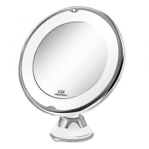 Miroir De Maquillage Portable Grossissant X10 Avec Éclairage Led - Neuf