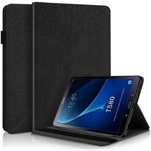 Kal-Coque Samsung Tab A6 Etui De Cuir Pu Portefeuille Fente Pour Carte Flip Housse Avec Supporter Fonction Per Samsung Galaxy Tab A 2016 10.1 Pouce Sm-T580/Sm-T585 Noir - Neuf