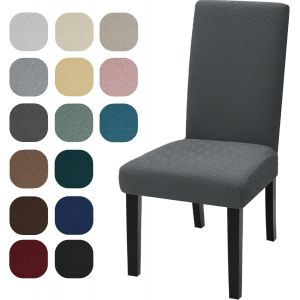 ERSHI-Housse De Chaise 4 Pièces, Extensible Housse Chaise Salle A Manger, Amovible Lavable pour Protéger, Pavec Bande Élastique po[430] - Neuf