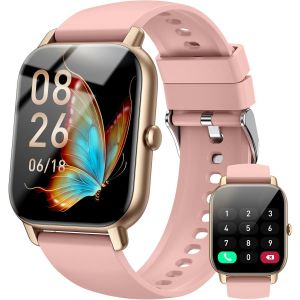 Montre Connectée Homme Femme, 1.85"" Hd Bluetooth Smartwatch Réponse/Appels, 110+ Modes Sportifs Smart Watch, Cardiofréquencemètre/Podomètre/Spo2/Sommeil,Etanche Ip68 Fitness Tracker Pour Android Ios - Neuf