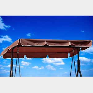 Ulteronixshop-Housse de toit de rechange pour balancelle hollywoodienne - 210 x 145 cm - Imperm&eacute;able, coupe-vent, ind&eacute;chirable, tissu en polyester, anti-UV, &eacute;tanche &agrave; la poussi&egrave;re - 250 x 190 cm - Ma - Neuf