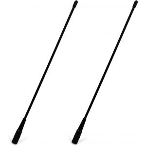 Antenne UHF/VHF 144 / 430MHz Sam m&acirc;le 39cm antenne Souple Fouet &agrave; Gain &eacute;lev&eacute; pour Kenwood/YAESU/Vertex Standard VX-3R VX-6R VX-7R, Radio bidirectionnelle (Lot de 2) - Neuf