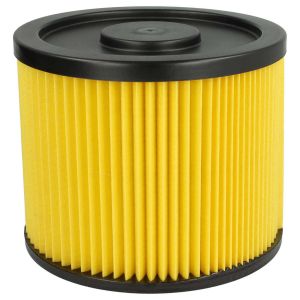 vhbw filtre pliss&eacute; compatible avec Einhell TH-VC 1815, TE-VC 36/25, TH-VC 1250 S, TE-VC 36/30, TE-VC 2340 SAC aspirateur - jaune - Neuf