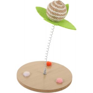 KAL-Jouet Interactif Pour Chat Canne À Ressort Avec Balle Jute Pour Intérieur Et Stimule Et Réduit Ennui - Neuf