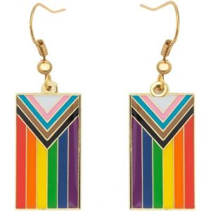 Boucles D'oreilles Pendantes Pride En Forme D'arc-En-Ciel Gay & Lesbienne Lgbt Bijoux Arc-En-Ciel.[X1756] - Neuf