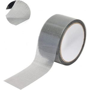 L'écran Patch Kit de Réparation, de Fenêtre et de Porte, Réparation de Maille Ruban Adhésif robuste et Imperméable à l'eau de fibre de verre Réparation des Autocollants (Gris) - Neuf