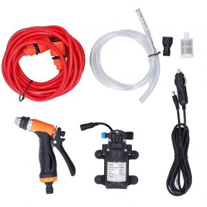 Nettoyeur haute pression portable 12V 160PSI kit de pompe de lave-glace électrique avec 2 tuyaux pour voiture - Neuf
