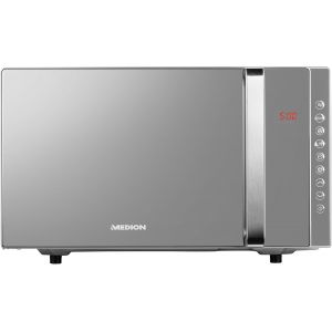 ASFASFq-Micro-onde 3en1 avec gril et air chaud combiné (23L, 800W, 1200 W gril/air chaud, 10 programmes automatiques, 5 niveaux de puissance, mode décongeler, design miroir, MD17495) argent - Neuf