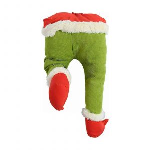 Les D&eacute;corations de no&euml;l Voleur a Vol&eacute; le Grinch en Peluche de la Jambe de l'Arbre de No&euml;l - MXBC - Neuf