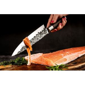Couteau De Chef Forged Sebra 20,5 Cm Lame Acier 440c Manche Dalbergia - Neuf