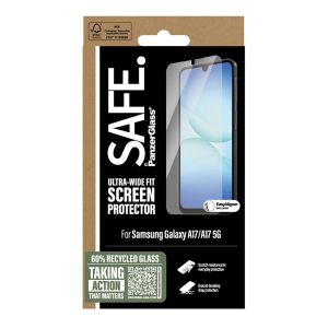 SAFE by PanzerGlass Protection d'&eacute;cran Ultra-Wide Fit avec applicateur Samsung Galaxy A17 (5G) - Neuf