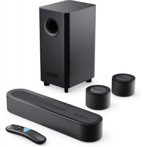 VornixorSarlshop-Bowfell Halo Barre de Son TV | 230W Dolby Audio Home Cinema Enceinte TV | 5.1 Enceintes pour T&eacute;l&eacute;viseur avec HDMI eARC | Soundbar avec Caisson de Basse | Mini Barre de Son PC Bluetoo - Neuf
