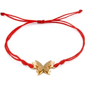 Bracelet Papillon Pour Femmes En Acier Inoxydable Avec Diamants Double Papillon Bracelet Ajustable Bijoux D'amitié[Q945] - Neuf