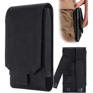 Étui De Ceinture Noir Camouflage Molle Pour Téléphone Portable, Taille L - Neuf