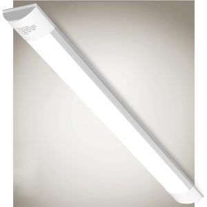 KAL-Neon Led 30Cm, Tube Led 10W 1000Lm Ultraslim, Lumière Led Étanche À L'Humidité, Blanc Neutre 4500K, Plafonnier Led Pour Bureau, Entrepôt, Garage, Sous-Sol, Atelier, Entrepôt - Neuf