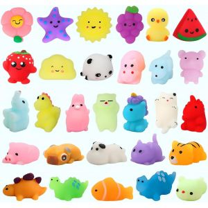 KAL-Mochi Squishy Toys, 30 Mini Pack Jouets Mochi Pour Enfants, Prix De Salle De Classe, Jouets Anti-Stress Squishy Kawaii, F&ecirc;te De Cadeau Anniversaire Enfants - Neuf