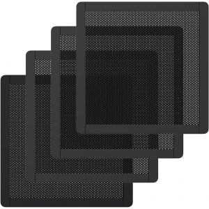Lot de 4 Filtres de Ventilateur en PVC, 140 x 140mm Grille Anti-Poussière avec Cadre Magnétique, Filtres de Couverture de Ventilateur en Maille 0,5mm pour Refroidisseur Boîtier d'Ordinateur,.[S318] - Neuf