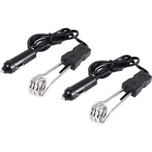 Chauffage Électrique À Immersion Pour Voiture, 12 V/24 V, 120 W-140 W, Portable, Anticorrosion, Sûr, Pour Les Trajets Sans Conducteur, Le Camping Et Les Pique-Niques (12 V) - Neuf