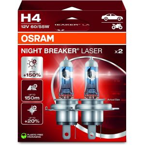 Night Breaker Laser H7, 150% De Luminosit&eacute; En Plus, Lampe Phare Halog&egrave;ne, 64210nl-2hb, 12v, Bo&icirc;te Pliante Suspendue (2 Lampes), White - Neuf