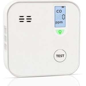 JGD-Detecteur Monoxyde Carbone &agrave; Pile 10 Ans avec &eacute;cran LCD num&eacute;rique, Mini D&eacute;tecteur Monoxyde de Carbone Portable, Certifi&eacute; EN50291 - Neuf
