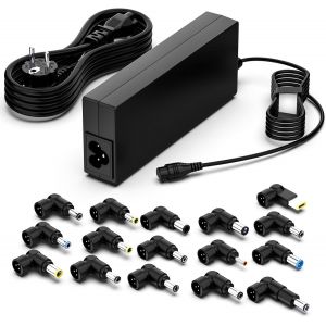 90W Chargeur Universel Pc Ordinateur 19V 19.5V 20V Portable Compatible Avec Hp Stream Asus Vivobook Lenovo Ideapad Dell Latitude Acer Aspire Toshiba Samsung C&acirc;ble D'Alimentation Avec 16 Tips - Neuf