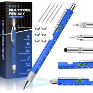 Stylo Multifonction Unique, Gadget Cool Pour Mari, Lui, Cadeau D'anniversaire Pour Homme, Bureau, Ingénieur, Menuisier, Outil De Construction - Neuf