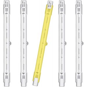 Kal-Pi&egrave;ces R7s Ampoules Halog&egrave;nes 230w 230v Gradable Blanc Chaud,118mm R7s Tige Halog&egrave;ne - Neuf