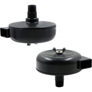 L'Air comprimé Filtre Silencieux - 2 Pcs Compresseur d'Air Filtre Silencieux, 3/8"" 16 mm Filetage Mâle Coque en Métal Compresseur d'Air Silencieux Filtre à Air du Compresseur Chaudières - Neuf