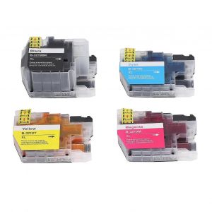 Lot de 4 cartouches d'encre compatibles,recharges de remplacement,4 couleurs,noir,cyan,magenta,jaune,pour imprimante à jet d'encre LC3219 - Neuf