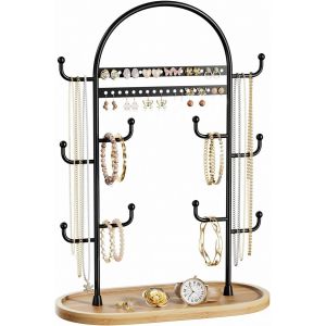 Jexnovashop-Présentoir À Bijoux Rangement Bijoux Porte Porte Boucle D'oreille Porte Bracelet Collier Arbre - Neuf