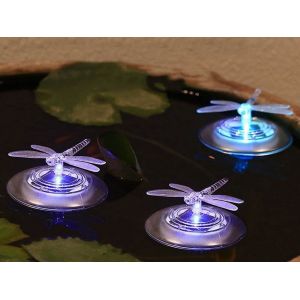 Lampe solaire flottante pour piscine avec LED &agrave; couleurs changeantes et conception &eacute;tanche - Neuf