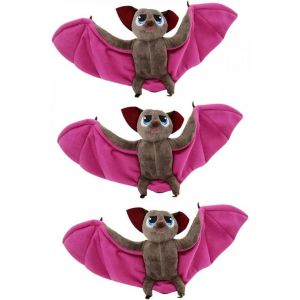 Lot de 3 peluches pour animaux, jouets de bureau, chauve-souris, jouets en peluche de No&euml;l, poup&eacute;e en peluche nacr&eacute;e, d&eacute;corations de maquillage - Neuf