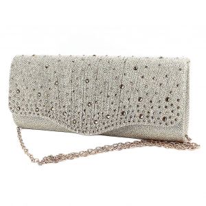 Sac de soir&eacute;e pour femmes scintillant paillettes strass sac &agrave; main pour d&icirc;ner mariage or - Neuf