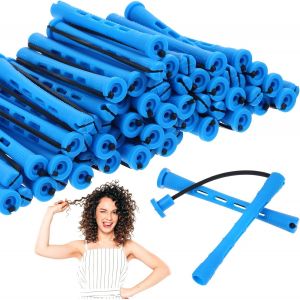 Lot De 60 Tiges De Permanente Pour Cheveux Courts, Sans Nourriture, Petites Tiges Flexibles, Rouleaux De Permanente, Rouleaux De Cheveux Bleus En Plastique Pour Femme, Outils De Coiffure, Outils - Neuf