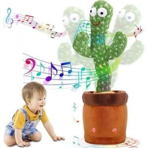 Jouet en Peluche - Cactus Qui Danse - Vert - Pour Enfants à partir de 3 ans - Sécuritaire - Intérieur - Neuf