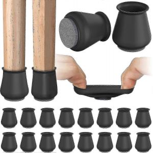 16pcs Protecteurs De Sol De Pied De Chaise,Housses En Silicone Pour Protéger Les Sols Meubles En Feutre Protecteur Antidérapant Coussinets Capuchons - Neuf