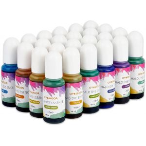 Chenquansarl-Pigment Époxy 24 Couleurs Transparent, Non Toxique, Colorant Époxy Liquide, Translucide, Résine Époxy, Colorant Liquide Pour Résine, Bijoux, Bricolage, Fabrication Artistique (10 Ml Chac - Neuf