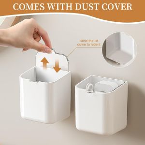 CAUC-2 Pi&egrave;ces Etag&egrave;re Douche,Etagere Murale Sans Percage,Support Brosse A Dent,&Eacute;tag&egrave;re Salle De Bain,Support Douche Sans Percage,Petit Panier,Pour Salle De Bain,Cuisine,R&eacute;utilisable - Neuf