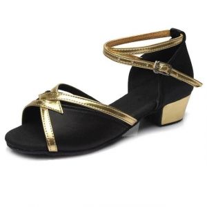 Chaussures De Danse Latine-Talon Bas Fond Souple Pour Filles Et Femmes-Noir 41 Noir,41 - Neuf