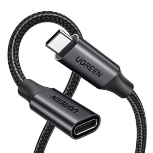 AYU-Câble Extension USB C 3.2 Gen 2 100W Rallonge USB C Vidéo 4K 60Hz Data 10Gbps Compatible avec iPhone 16 Plus Pro Max 15 MacBook Pro Galaxy S24 Plus Ultra S23 S22 (1M) - Neuf