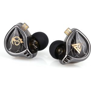 Lbgwp60-Qkz X Hbb Écouteurs Intra-Auriculaires Hi-Fi À Diaphragme Revêtu De Titane De 10 Mm Avec Cavité Semi-Ouverte, Câble Détachable À 2 Broches Plaqué Argent, Suppression Du Bruit (Sans Micro) - Neuf